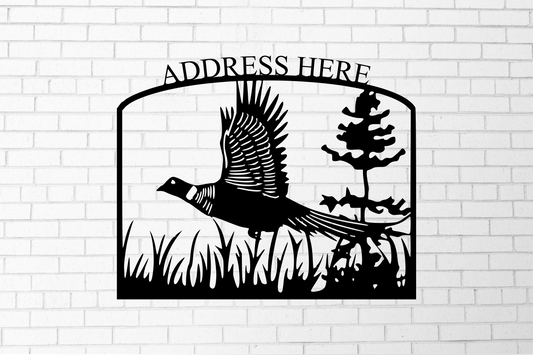 Pheasant Address Sign